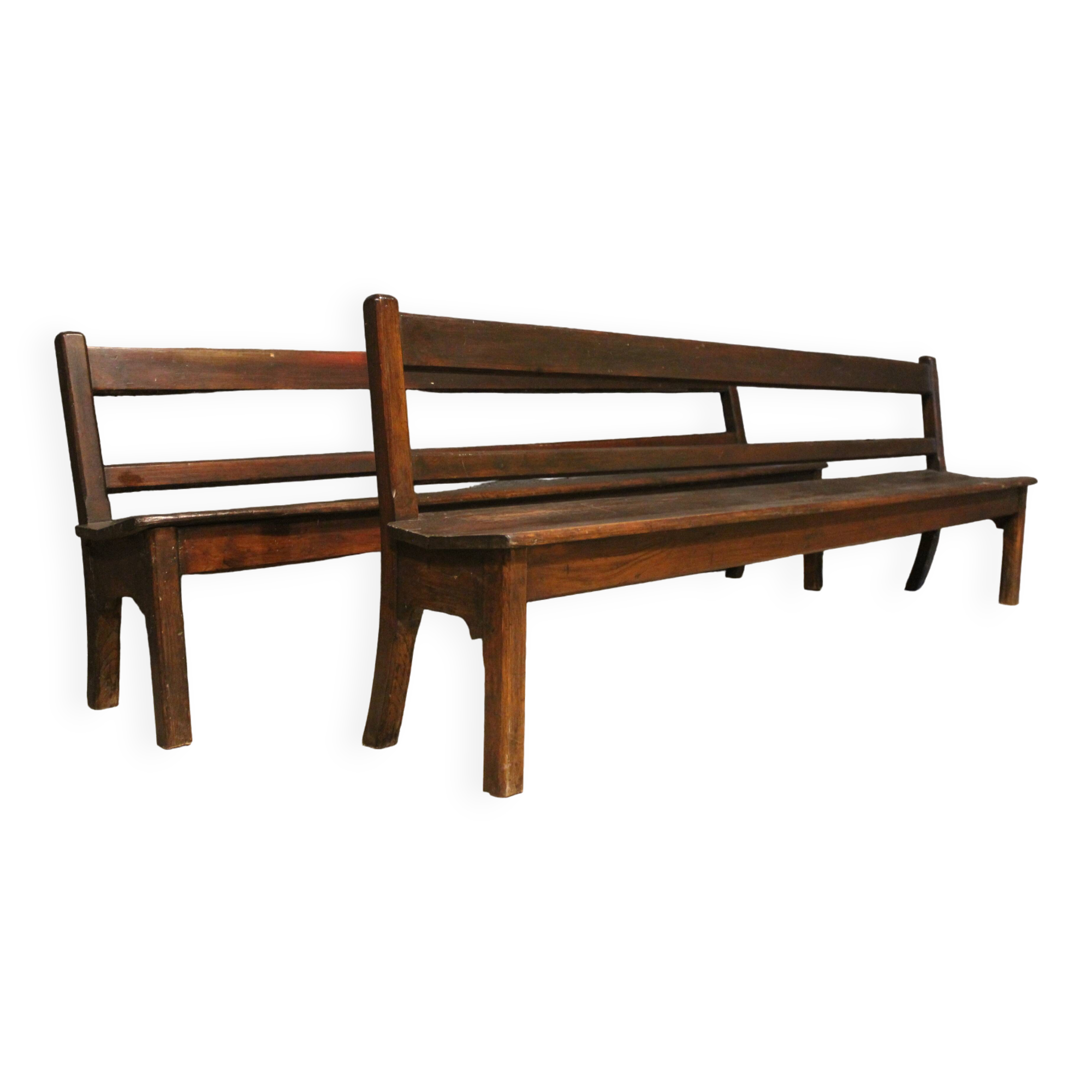 Pair of monastery benches