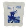 Cadre en céramique Moulin bleu de Delft Boch