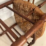 Provençal straw armchair from the 18th century