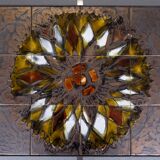 Belarti Ceramic tile Table set of 3 Belgian 1970s