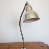 Ancienne lampe / applique d'atelier Elau ( Joseph Laurent ) en métal chromé , années 50