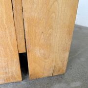Paire tabourets ou chevets pin mobilier montagne 1950