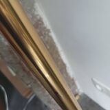 Floor lamp golden brass spots 70s