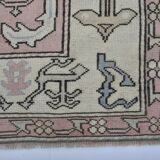 Handmade wool Oushak rug sku 3551