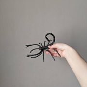 Handcrafted metal scorpion sculpture, curiosity cabinet, arthropod object
