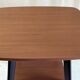 Modernist side table in wood, mid-20th century.