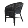 Black rattan chair