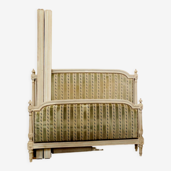 Bed with fluted columns louis xvi style patinated twentieth century
