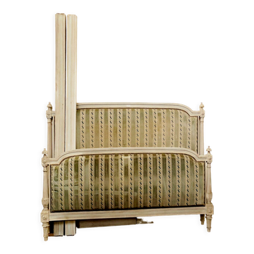 Bed with fluted columns louis xvi style patinated twentieth century
