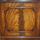 Pair of Open Low Bookcases in Flamed Mahogany