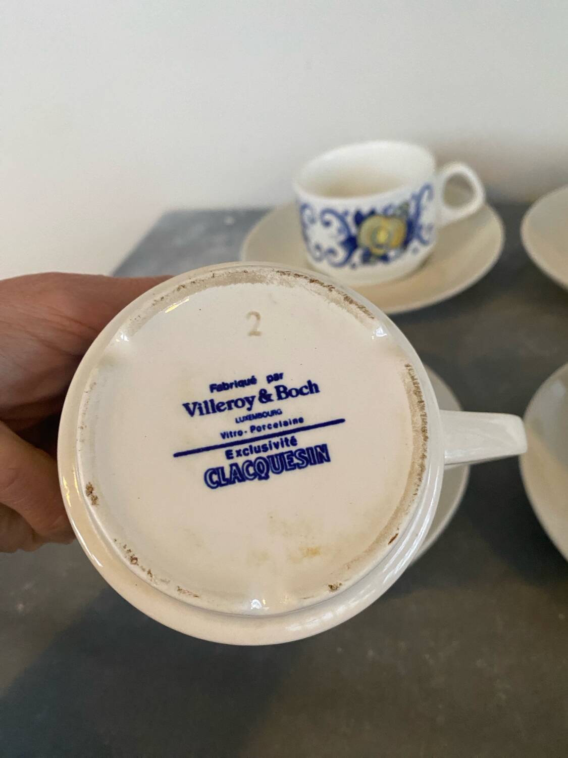 6 tasses Villeroy et Boch