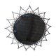 Vintage wrought iron sun mirror 50 60