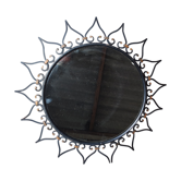 Miroir soleil fer forgé vintage 50/60