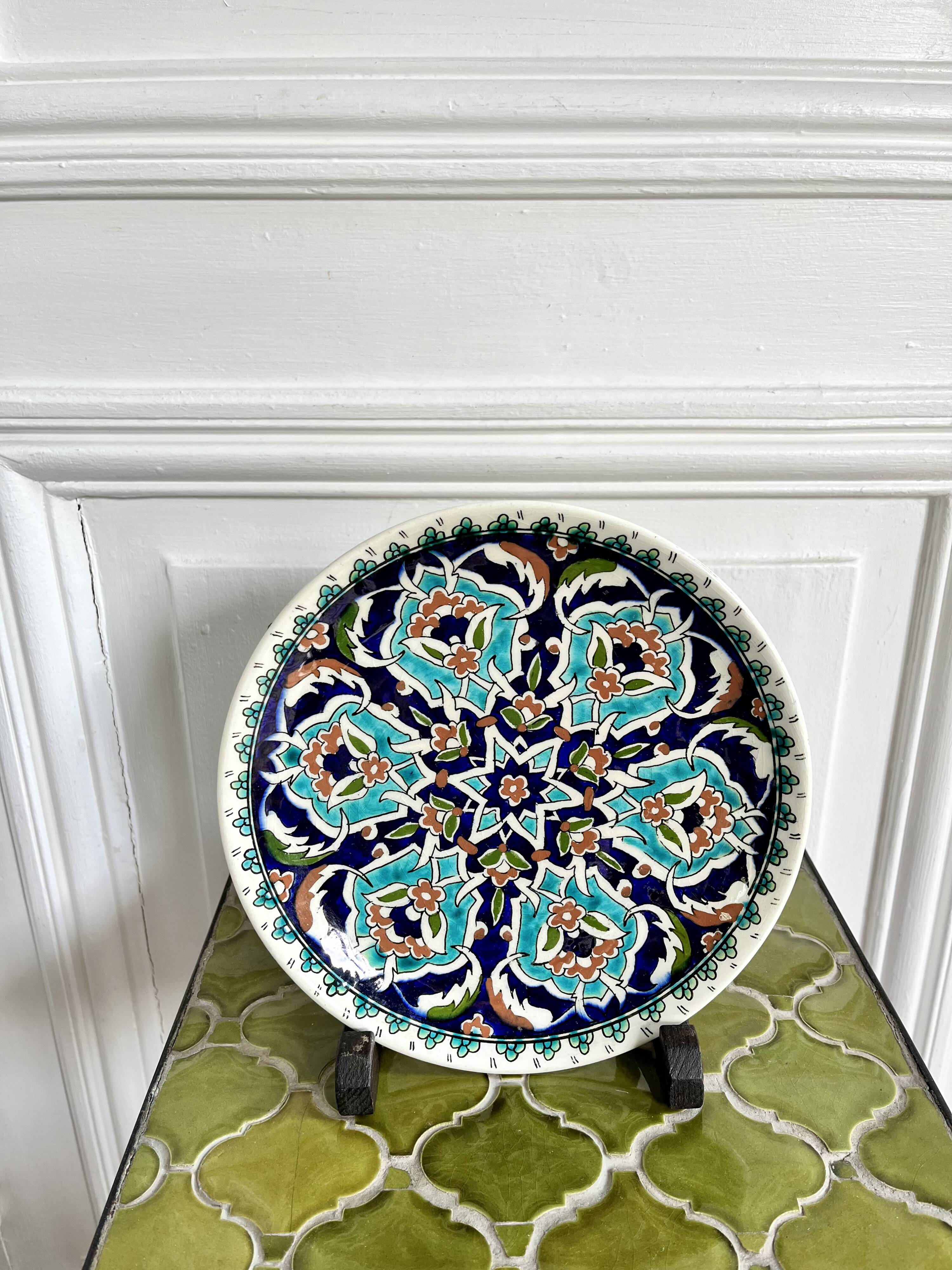 Antique ceramic plate from Türkiye