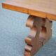 Large wooden table with carved legs, handcrafted table, solid wood table, living room table, table