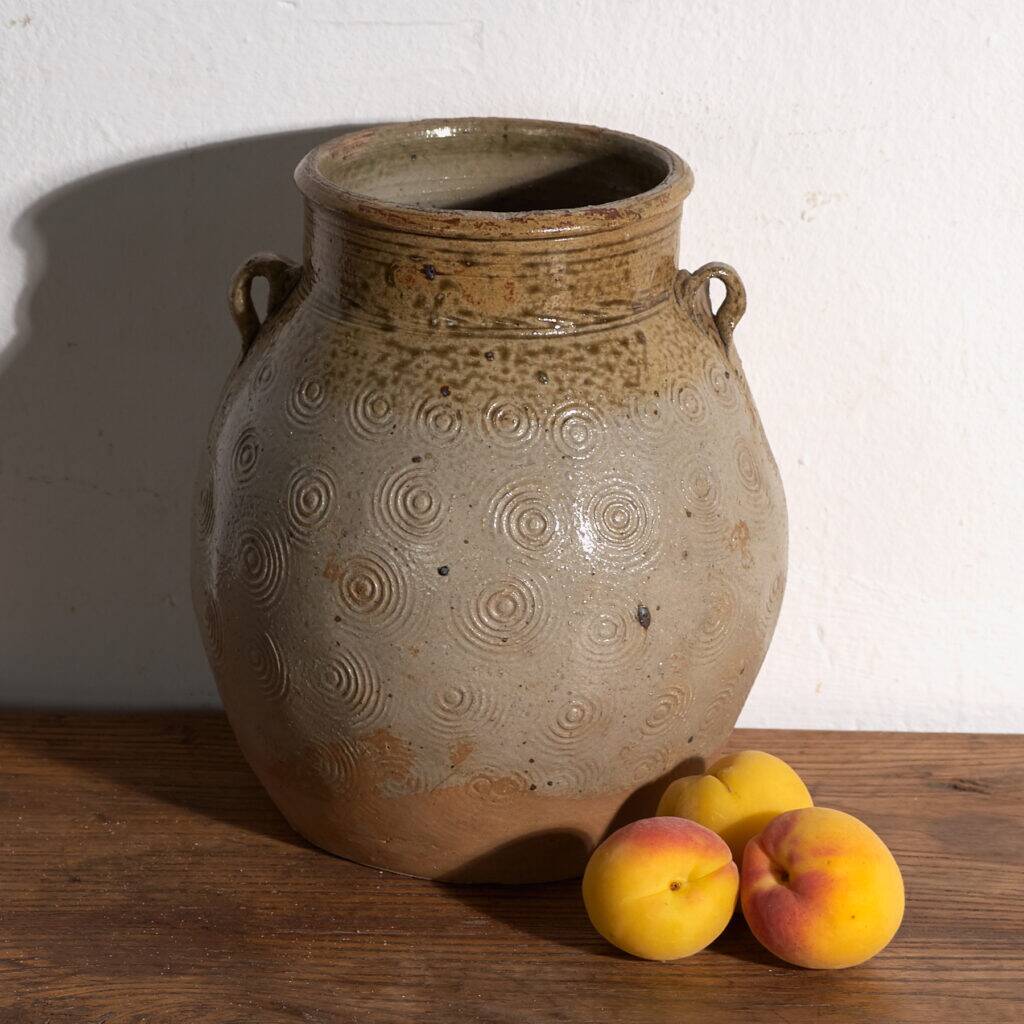 Vase ancien chinois en grès émaillé – Chine, vers 1900