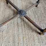 Louis XVI style round side table with fluted legs – 654011