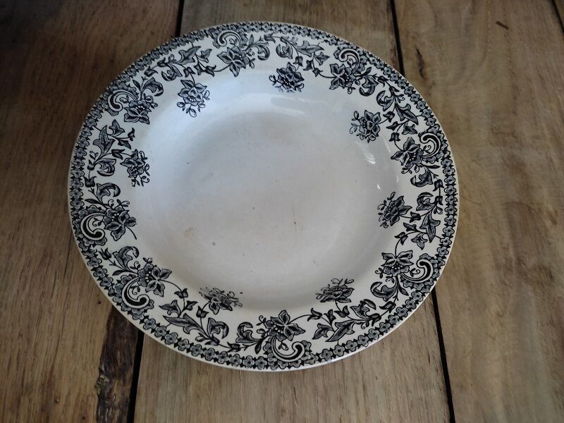 Hollow plate St Amand Jane Porcelain Old Vintage dp1221227