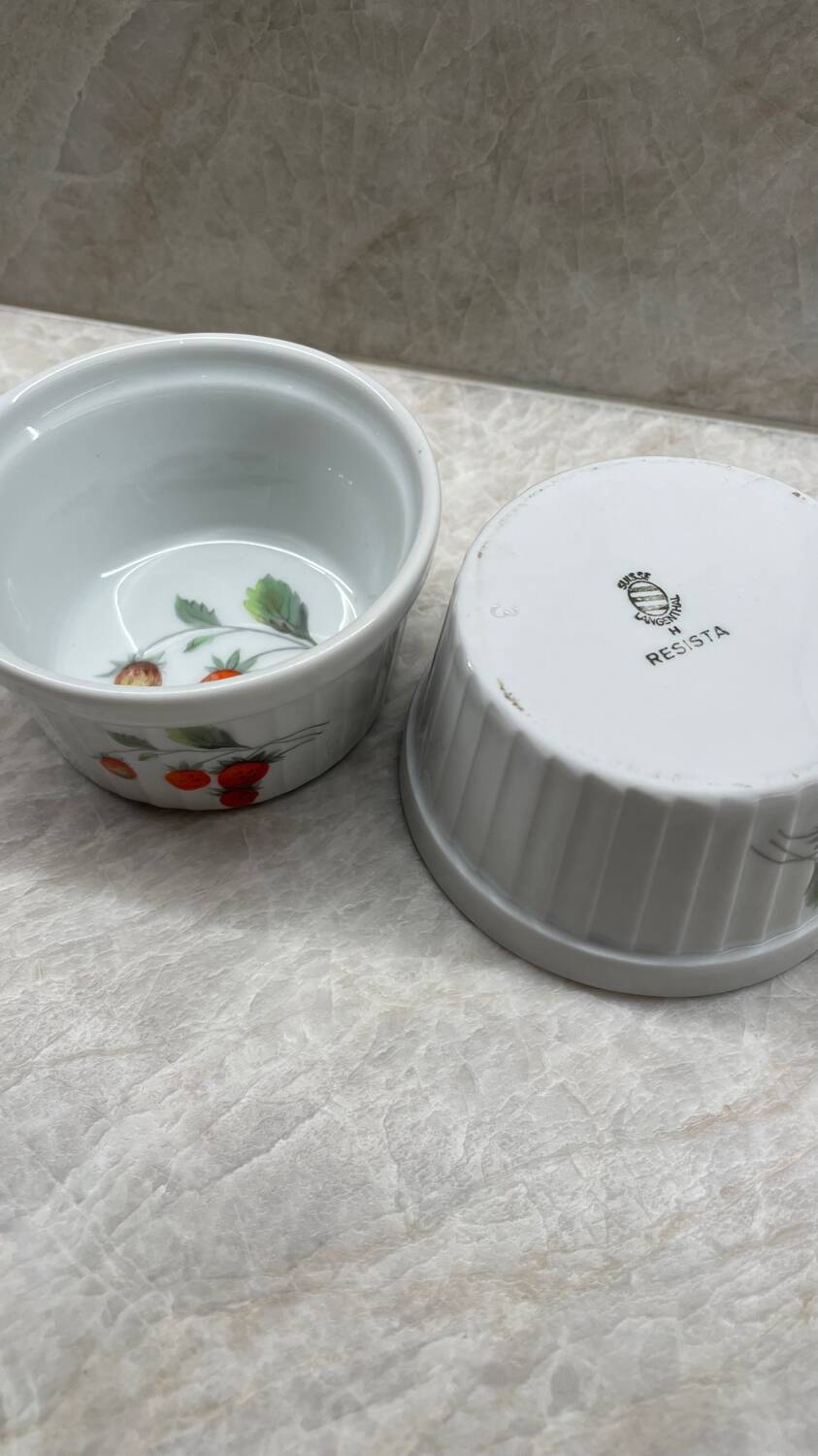 Set of 2 vintage Langenthal ramekins