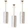 Mid-Century Modern Style White Murano Glass And Brass Italian Pendant Lamp