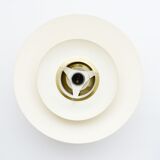 Danish pendant lamp in golden brass 60's