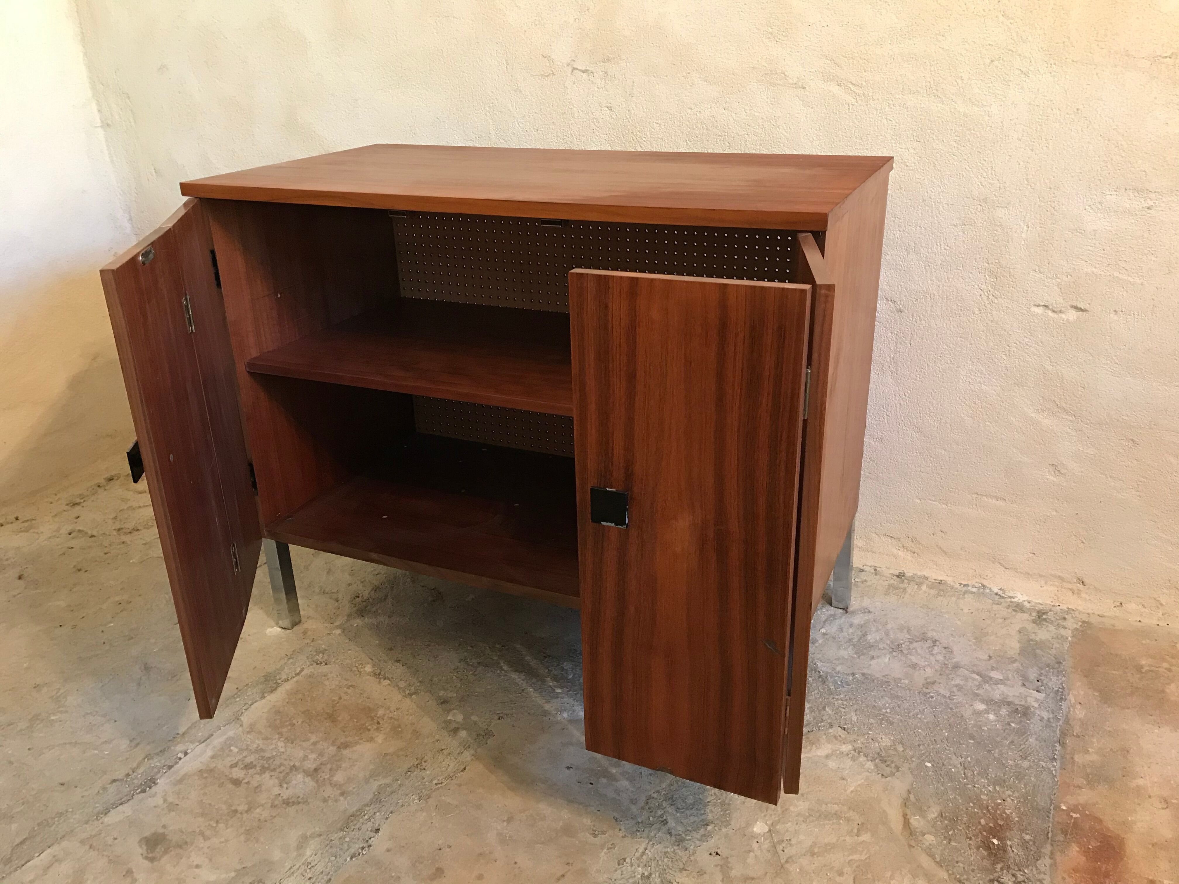 1960's vintage two-door storage unit