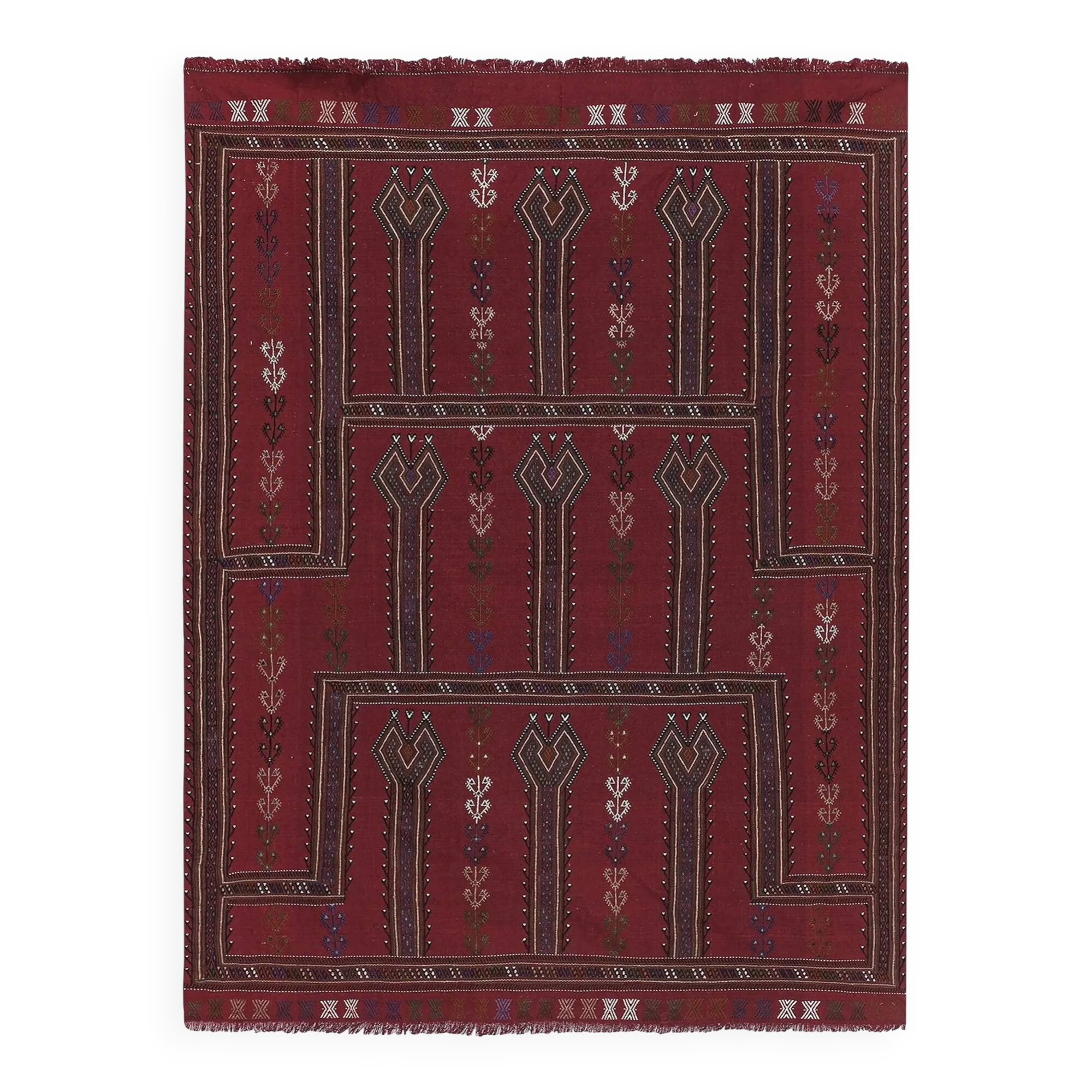 Tapis Kilim turc vintage tissé main