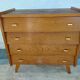 chest of drawers with compass feet, 1960s-1970s