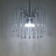 Lustre cascade avec gouttes de murano c1970