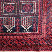 Tapis de Prière Vintage Baluch Fait Main en Laine – 94 x 152 cm