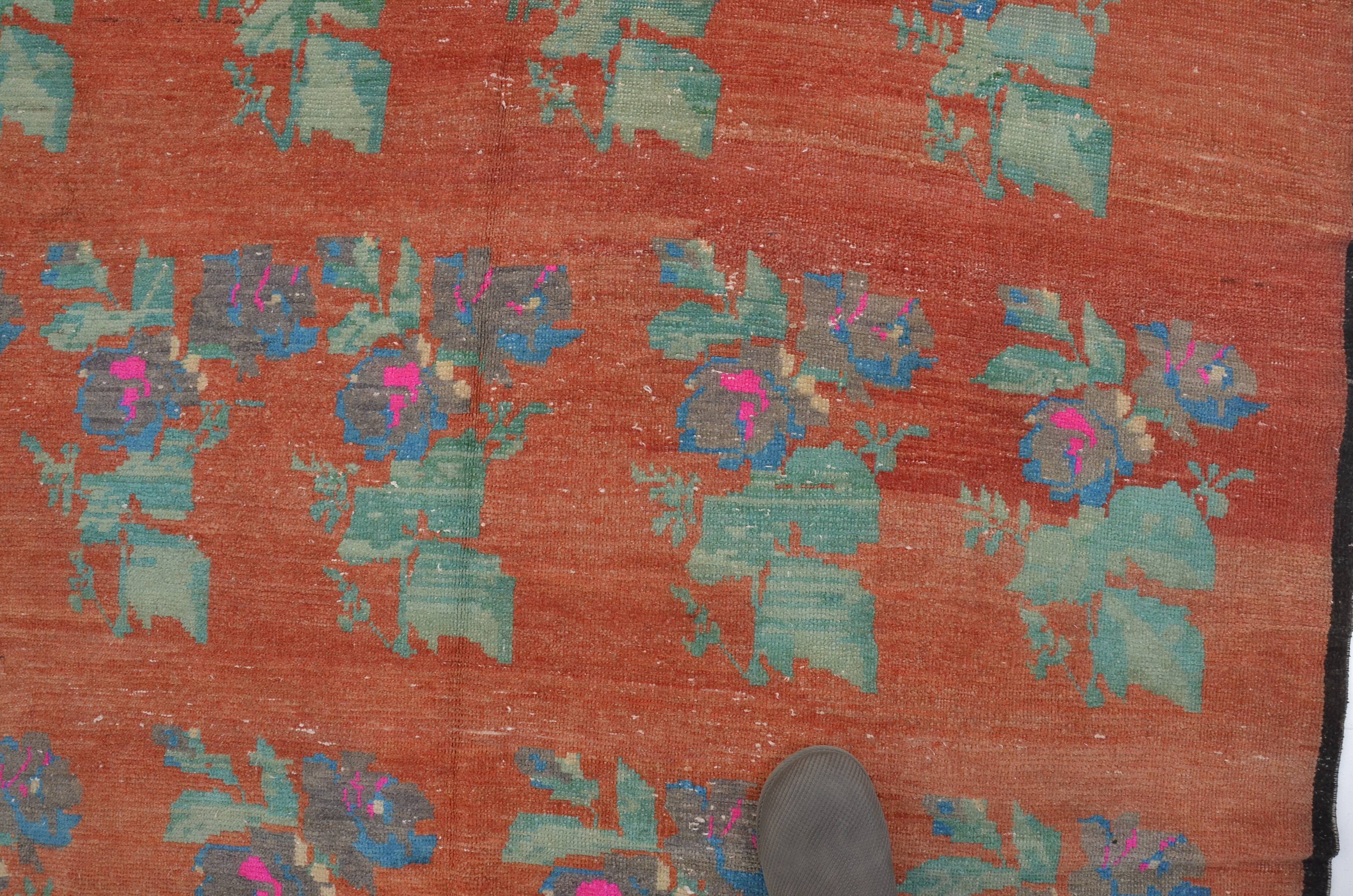 Flower Vintage Anatolian Rug sku1253