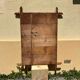 Antique bamboo style mirror mercury glass vintage solid wood