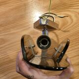 Stunning smoked glass wall sconces from the 1970s.