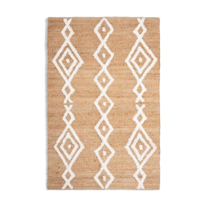 Tapis en jute motifs berbères