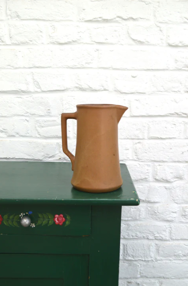 Minimalist stoneware pitcher