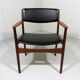 Armchair in teak & leather by Frem Røjle, Denmark