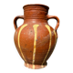 Ancient terracotta pottery jar