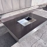 Coffee table in the style of Willy Rizzo Italian Design 1970.