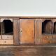 Slant-front desk, chest of drawers, English George III writing desk in oak - 19th century