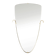 Elegant wall mirror from the 1950s with brass frame
