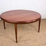 Large Danish round teak coffee table model 283 by Johannes Andersen for CFC Silkeborg 1960.