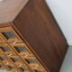 Vintage Dutch Beech Haberdashery Shop Cabinet / Vitrine, 1950s