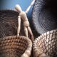 Corbeille panier paille