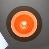 Italian Orange Space Age Saturn Lamp, 70s