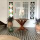 Table vintage en bambou et rotin