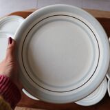 12 flat plates italy ceramic quadrifoglio