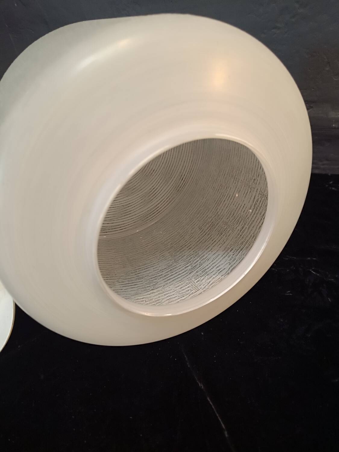 Lustre vintage verre texturé