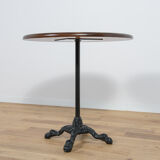 Table basse en fonte et bois, Art Nouveu