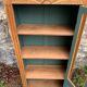 Parisian glass cabinet art deco raw wood
