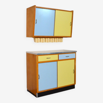 Meuble de cuisine / Vaisselier Design Allemand 1950s